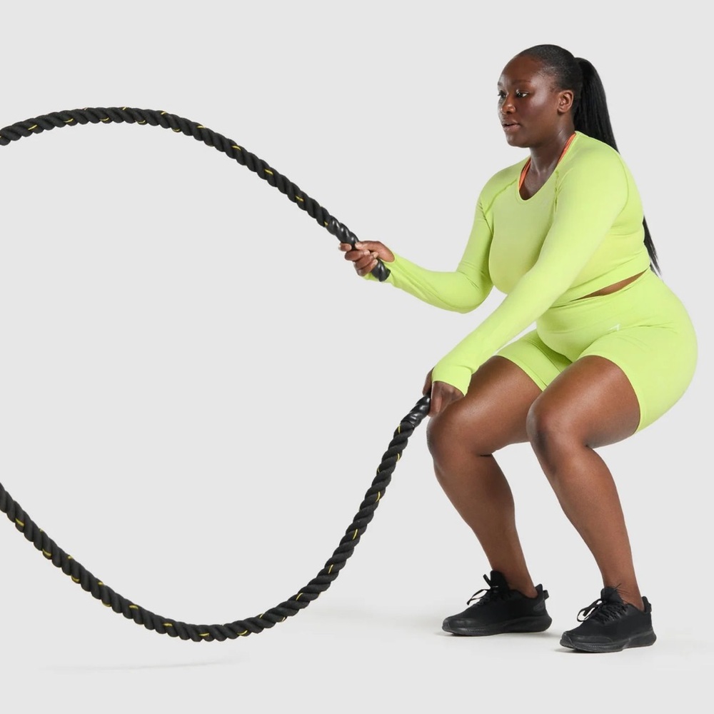 Gymshark Vital Crop Top Lime Green Small